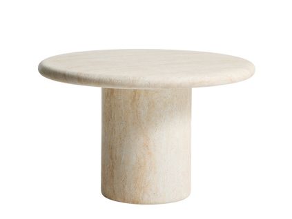 Béžový cementový zahradní stůl Kave home Drasi Ø 122 cm