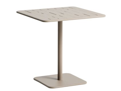 Béžový kovový zahradní stůl kave home Brai 70 x 70 cm