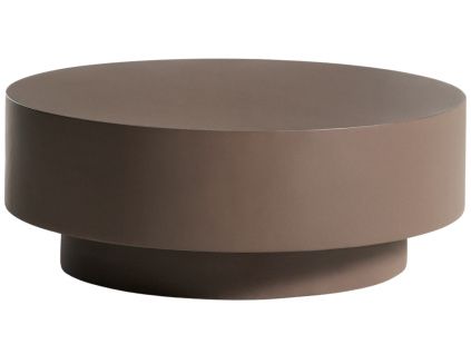 Hnědý cementový zahradní stolek Kave Home Garbet 80 cm