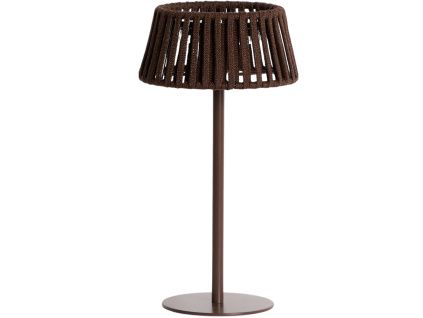 Hnědá zahradní solární LED lampa kave home Aldet