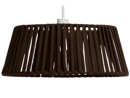 Hnědé závěsné stínidlo kave home Aldet  Ø 46 cm