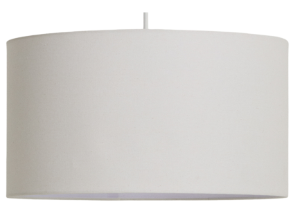 Bílé bavlněné závěsné stínidlo Kave Home Niani Ø45 cm