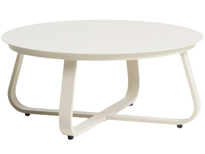 Krémový zahradní stolek kave home Tamaris Ø 80 cm