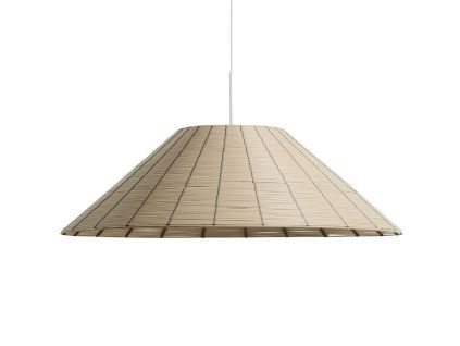 Béžové stínidlo z umělého ratanu kave home Saranella ⌀ 70 cm