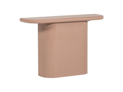 Růžový lakovaný konzolový stolek Nocta 120 x 30 cmNávrh bez názvu