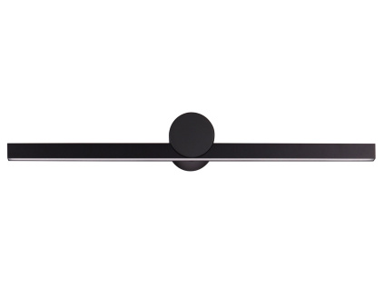 Černé kovové nástěnné LED světlo Nova Luce Breggo 61 cm