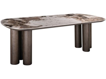 Dřevěný jídelní stůl Richmmond Langford 230 x 110 cm s keramickou deskou