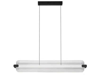 Skleněné závěsné LED světlo Nova Luce Emery 87 cm