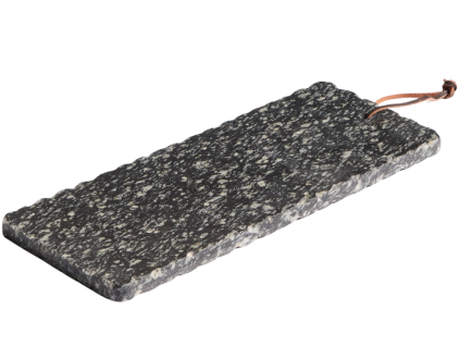 Šedé kamenné servírovací prkénko Kave Home Arlena 39 x 15 cm