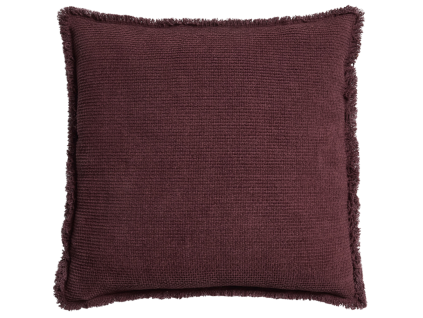 Hnědá bavlněný povlak na polštář Kave Home Meral 45 x 45 cm