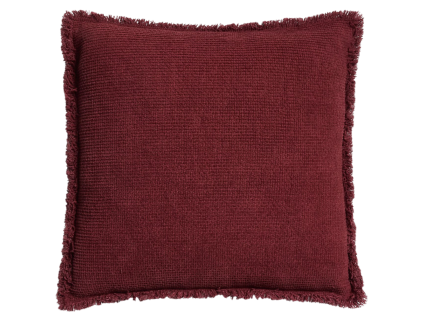 Červený bavlněný povlak na polštář Kave Home Meral 45 x 45 cm