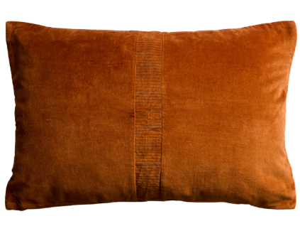 Oranžový sametový povlak na polštář Kave Home Tavre 40 x 60 cm