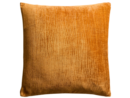 Oranžový sametový povlak na polštář Kave Home Vori 50 x 50 cm