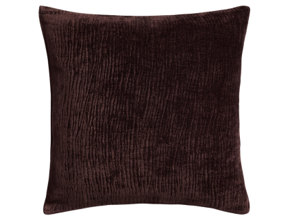 Hnědý sametový povlak na polštář Kave Home Vori 50x50 cm