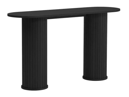 Černý dubový konzolový stolek Unique Furniture Nola 130 x 40 cm