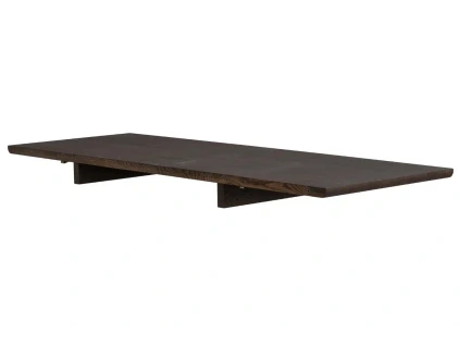 Hnědá dubová prodlužovací deska ke stolu CLAPPERTON 50 x 140 cm