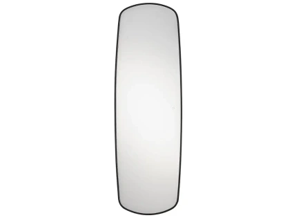 Černé závěsné zrcadlo s LED osvětlením Nova Luce Sinia 170 x 55 cm
