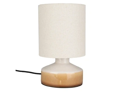 Béžová keramická stolní lampa NOOK 28 cm