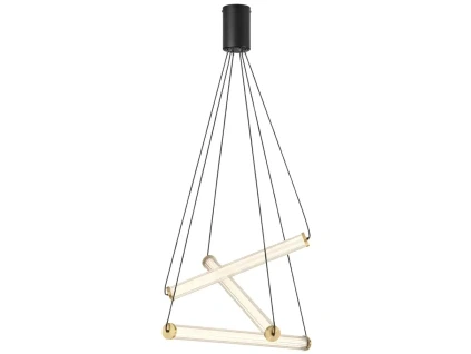 Skleněné závěsné LED světlo Nova Luce Eliot 55 cm