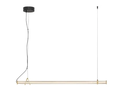 Skleněné závěsné LED světlo Nova Luce Eliot 102 cm
