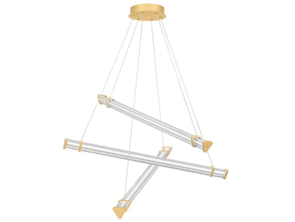 Zlaté závěsné LED světlo Nova Luce Pheme 88 cm