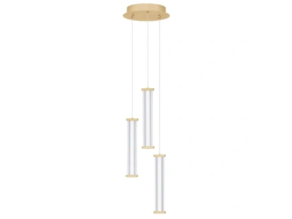 Zlaté závěsné LED světlo Nova Luce Pheme 25 cm