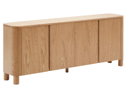 Komoda Kave Home Salaya 200 x 40 cm s dřevěným dekorem