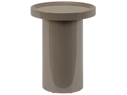 Hnědohnědý odkládací stolek Bizzotto Otilia Ø40 cm