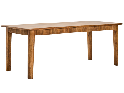 Hnědý dřevěný jídelní stůl Balance 200 × 90 cm