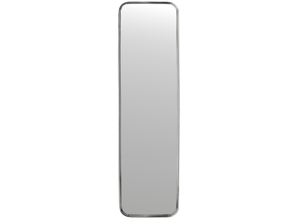 Stříbrné kovové závěsné zrcadlo Mirror 130 × 35 cm