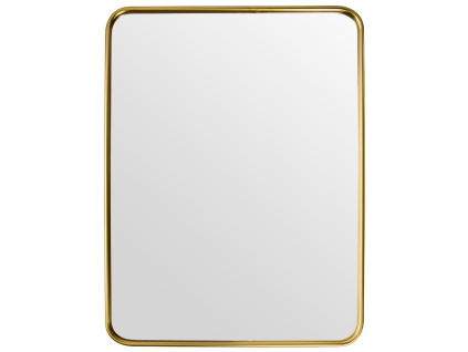 Zlaté kovové závěsné zrcadlo Mirror