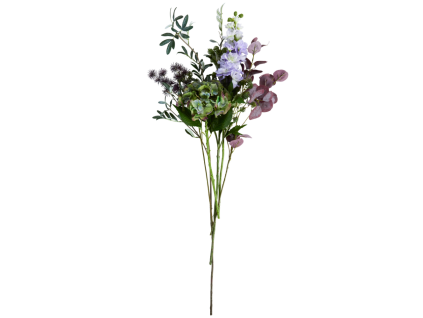 Fialovo-zelená umělá kytice Calm Purple 76 cm