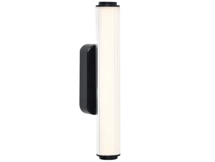 Černé kovové nástěnné LED světlo Virelle 32 cm