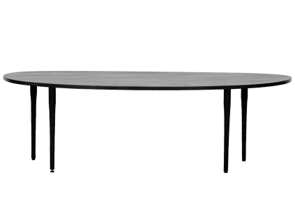 Černý mramorový konferenční stolek Eda 130 × 73 cm