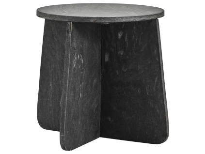 Šedý mramorový odkládací stolek Marb 48 cm