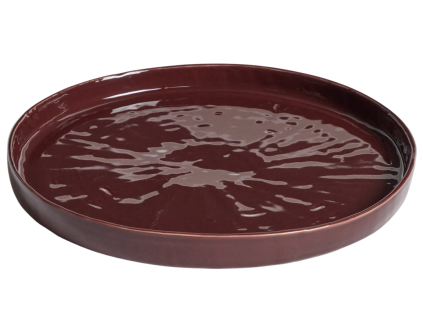 Červený talíř Kave Home Daner Ø28 cm