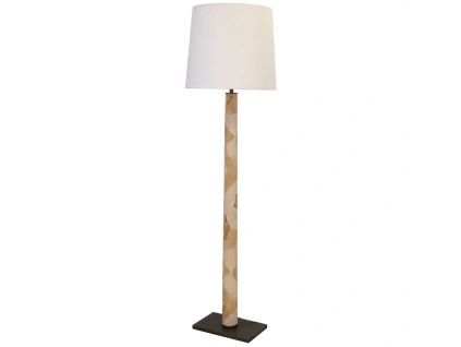Stojací lampa Angel Cerdá zaujme svým elegantním designem a originální kombinací přírodních textur s moderními materiály. Její štíhlá konstrukce s dýhou z burlového dřeva s výraznou kořenovou kresbou dodává lampě jedinečný charakter a nádech přírodního luxusu. Podstavec z tmavé leštěné nerezové oceli vytváří sofistikovaný kontrast a podtrhuje její nadčasový vzhled. Bílé látkové stínidlo jemně rozptyluje světlo a navozuje příjemnou, útulnou atmosféru. Díky svému osobitému designu se lampa stane nejen praktickým zdrojem osvětlení, ale také výrazným dekorativním prvkem obývacího pokoje, ložnice či vstupní haly. Doplnit ji můžete stolní lampou ve stejném designu.  Pozn.: Žárovka není součástí balení.