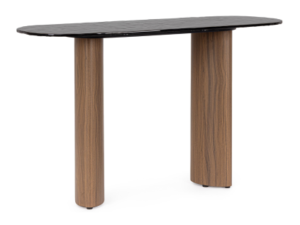 Konzolový stolek Bizzotto Glassen 120 x 45 cm se skleněnou deskou
