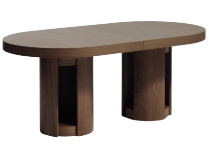 Ořechový rozkládací jídelní stůl Kave Home Artis 190/240 x 100 cm