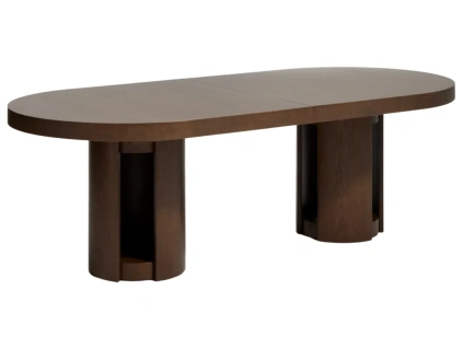 Ořechový rozkládací jídelní stůl Kave Home Artis 240/290 x 110 cm