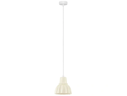 Krémové keramické závěsné světlo Nova Luce Picco 16 cm