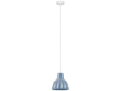 Modré keramické závěsné světlo Nova Luce Picco 16 cm