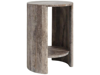 Šedý kamenný odkládací stolek Richmond Westin Ø40 cm