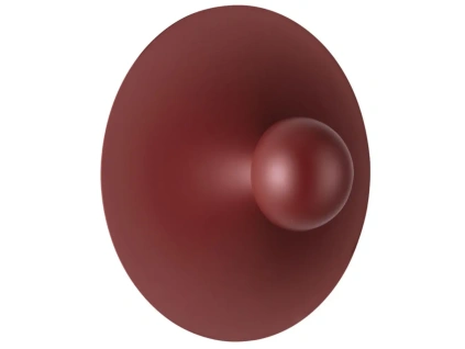 Červené kovové nástěnné LED světlo Nova Luce Edem 25 cm