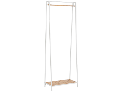 Bílý stojací věšák Bizzotto Haldor 180 x 63 cm