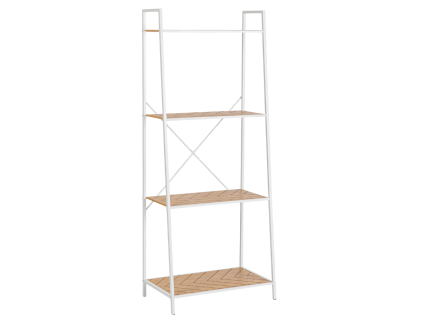 Bílý kovový regál Bizzotto Haldor 150 x 61 cm