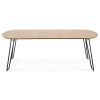 Dubový rozkládací jídelní stůl Kave Home Novac 140-220 x 90 cm