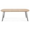 Dubový rozkládací jídelní stůl Kave Home Novac 170-320 x 100 cm