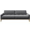 Tmavě šedá látková třímístná pohovka MESONICA Musso Tufted 211 cm