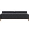 Tmavě šedá látková třímístná pohovka MESONICA Musso Tufted 211 cm
